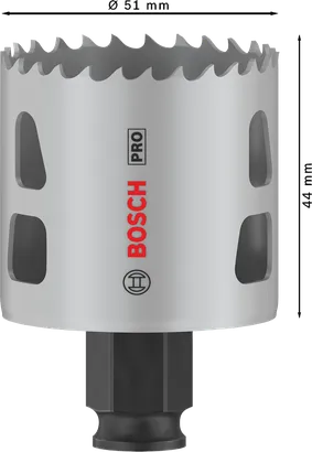 Bosch PRO 多材質 PC Plus 孔鋸 51 mm。